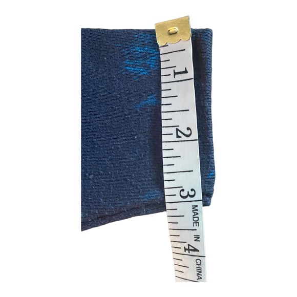 Vintage wolf print blue tie dyed effect sweatshirt - Picture 9 of 12